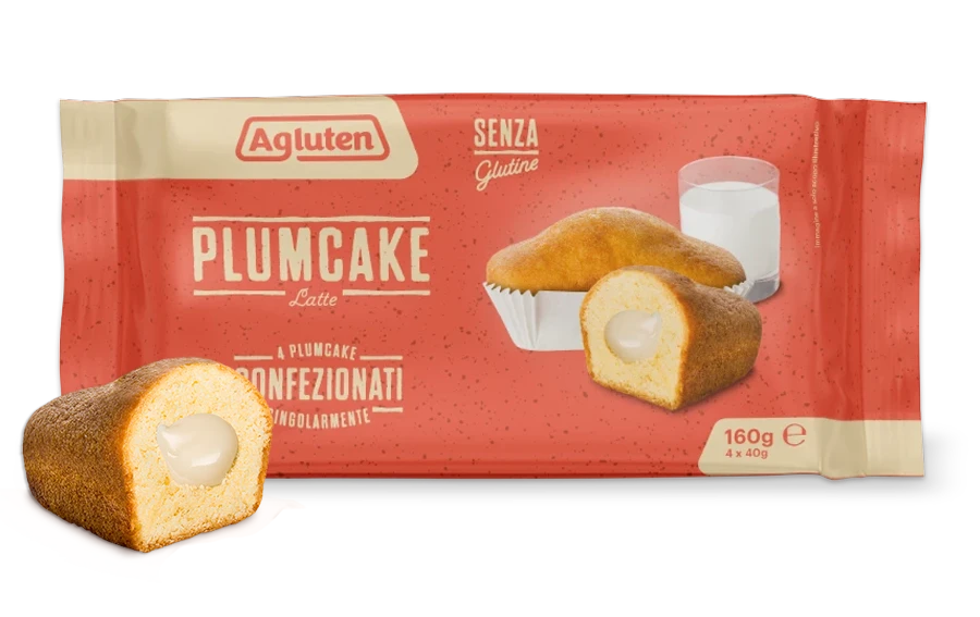 Plumcake al late senza glutine di Agluten