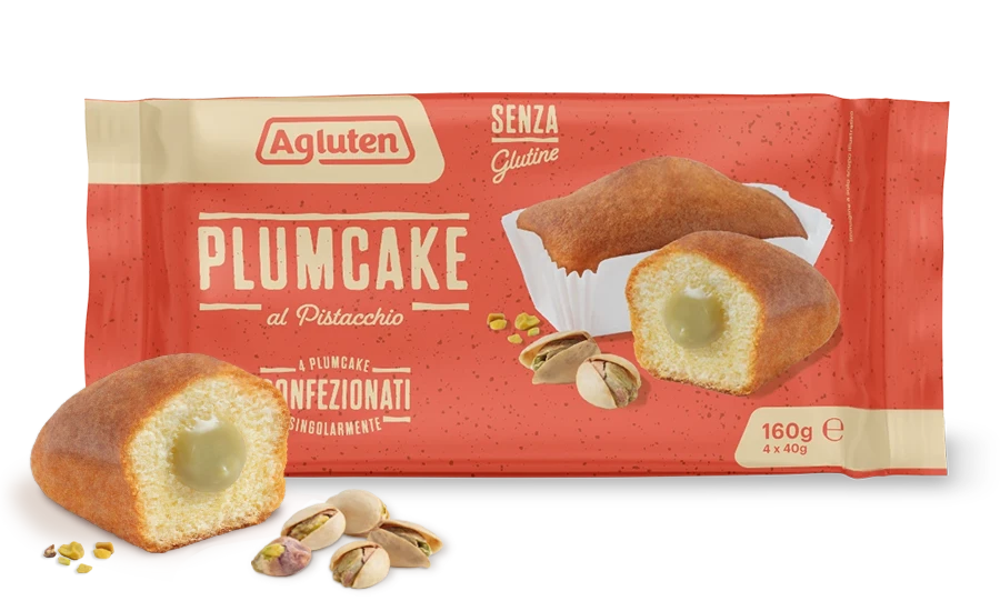 Plumcake al pistacchio senza glutine - prodotto di Agluten