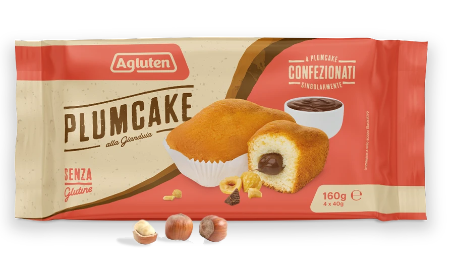 Plumcake alla gianduia senza glutine - prodotto di Agluten