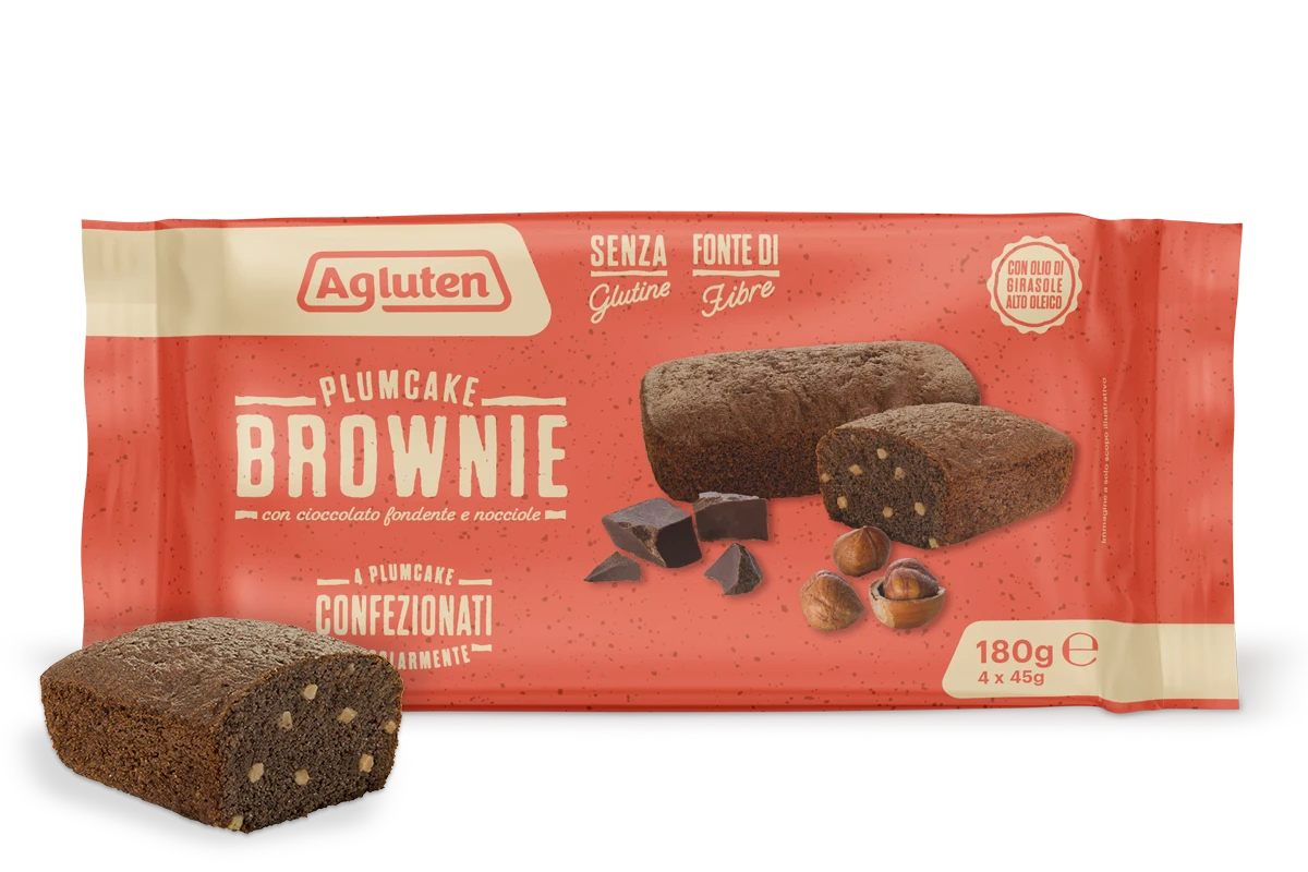 Brownie plumcake senza glutine prodotto