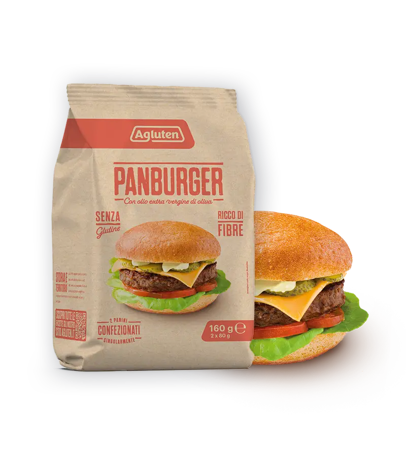 Panino per hamburger senza glutine di Agluten