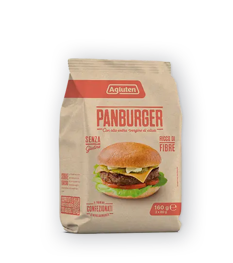 Panino per hamburger senza glutine di Agluten