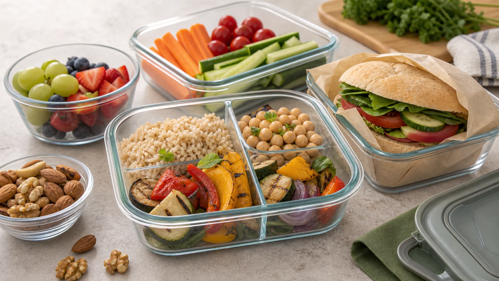 Ricette per un pranzo senza glutine portatile