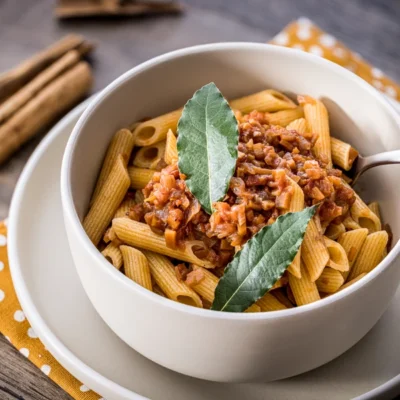 Penne al sugo finto speziato